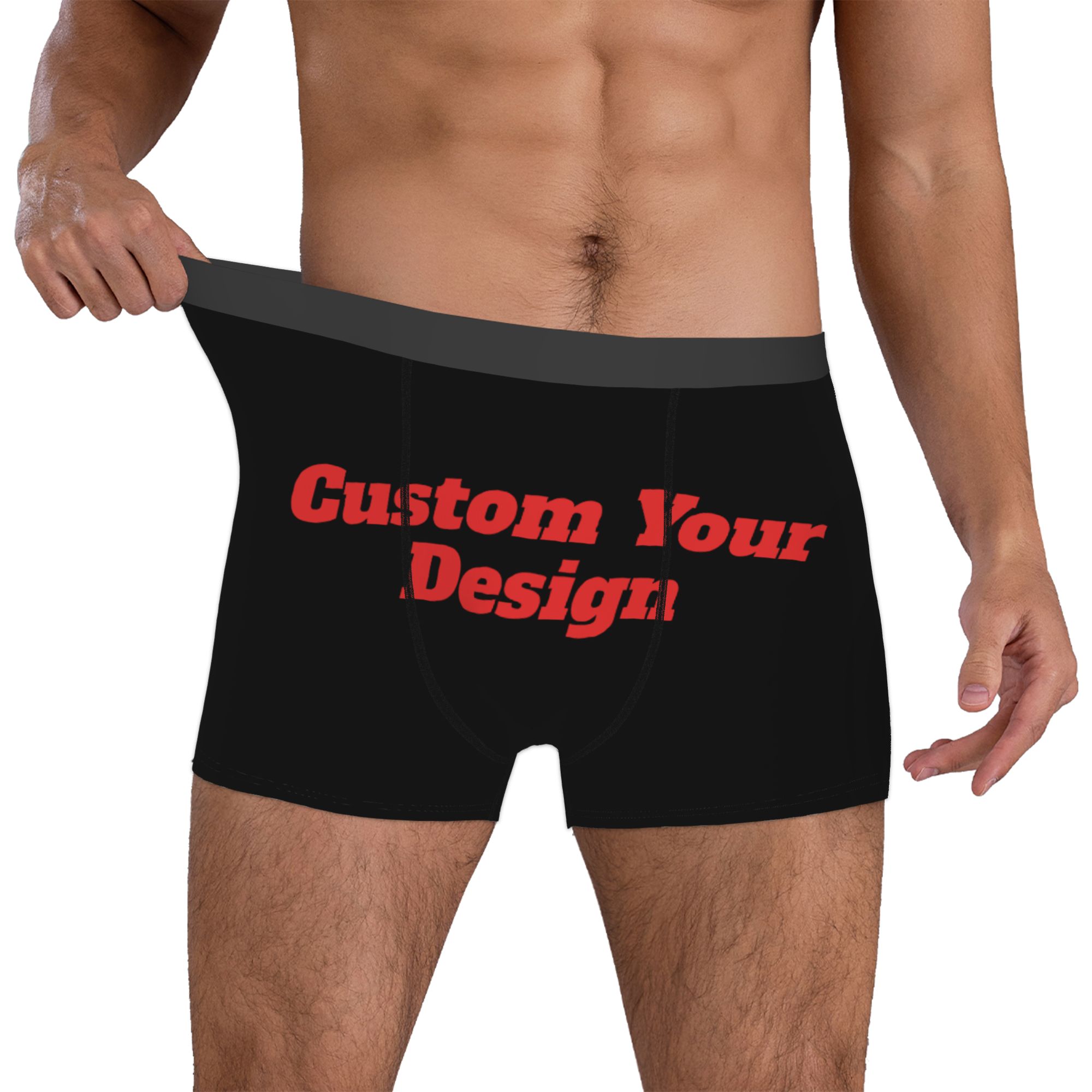 Boyshort Underwear - Spersonalizowane Majtki Bokserki Męskie z Nadrukiem