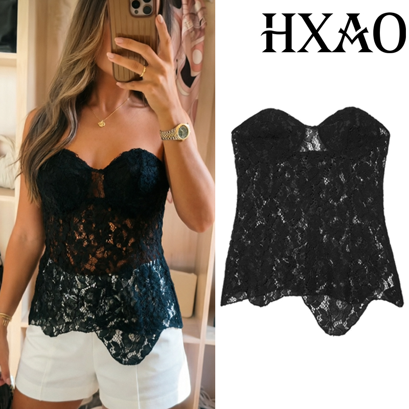 Strapless Bra Backless - HXAO Gorsetowy Top Bez Ramiączek Damski