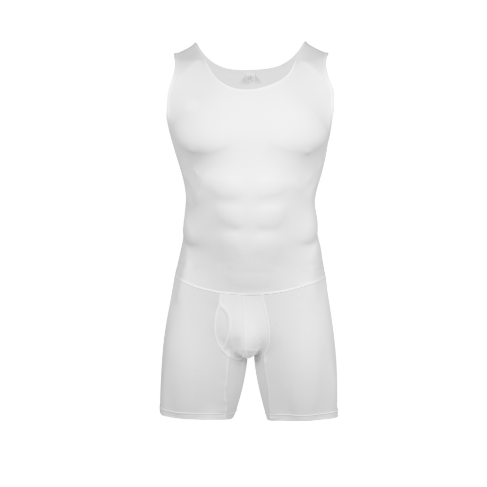 Shapewear Bodysuit Firm - Męski kombinezon modelujący sylwetkę, wyszczuplający brzuch,