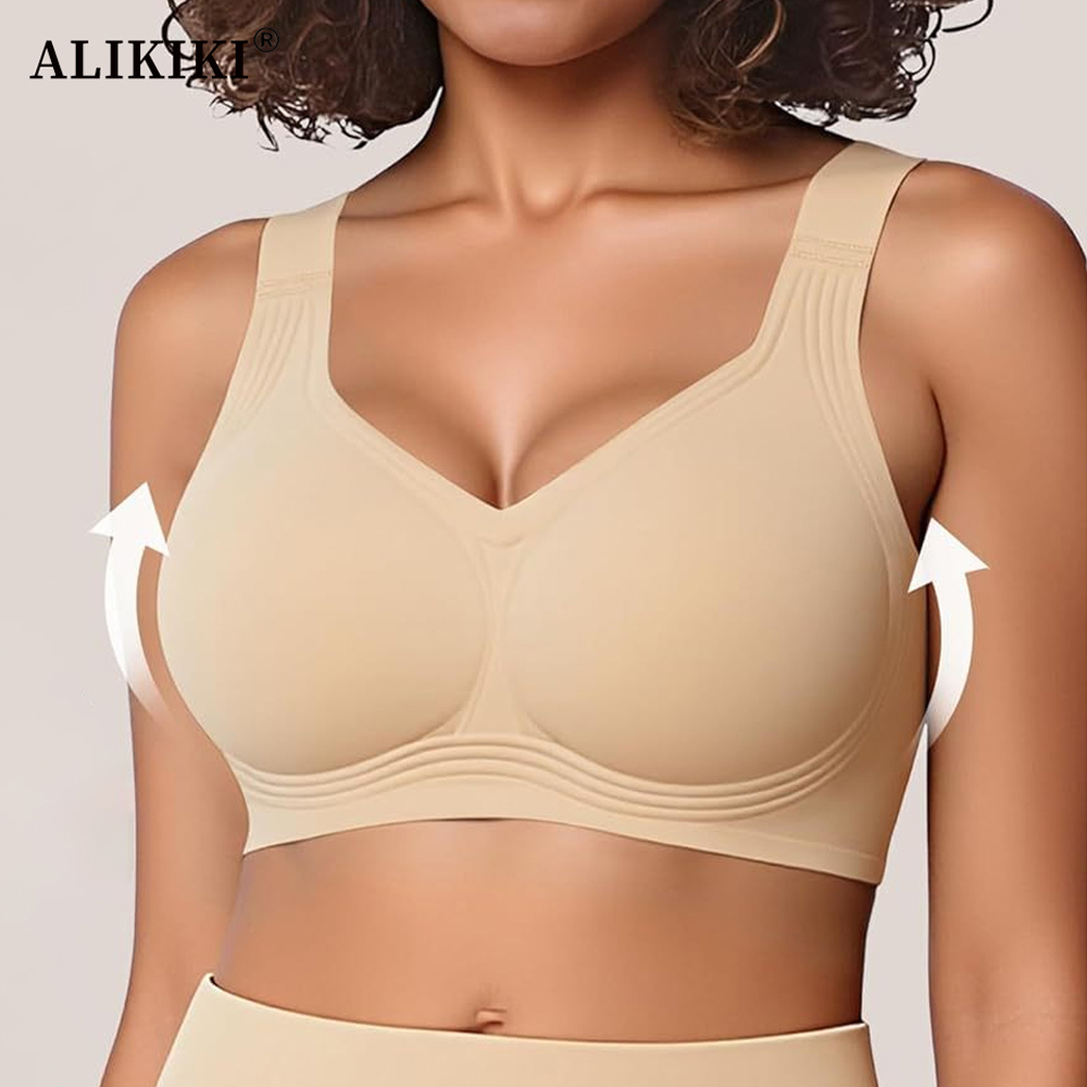 Bralette Wireless Soft - Bezszwowy biustonosz push-up z żelowym wypełnieniem,