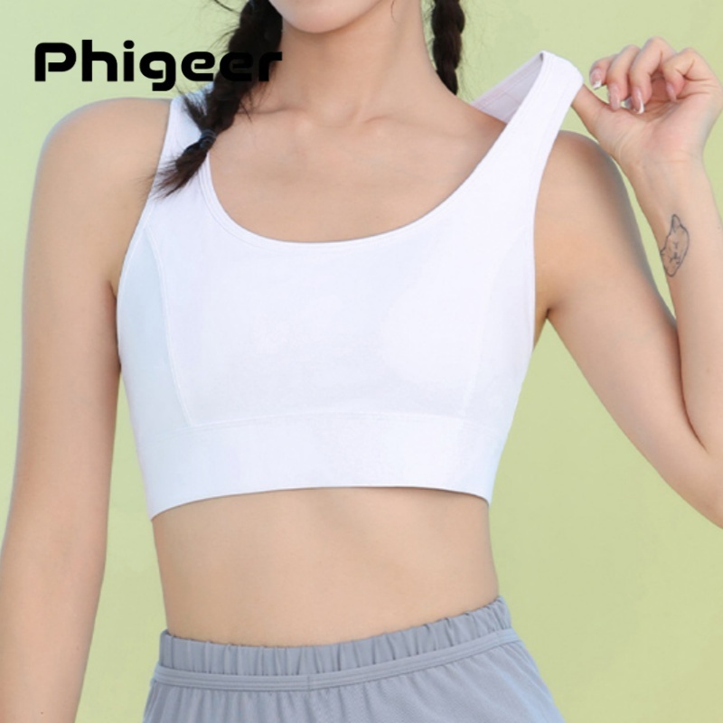 Sports Bra High Impact - PHIGEER Damskie biustonosze sportowe o wysokim