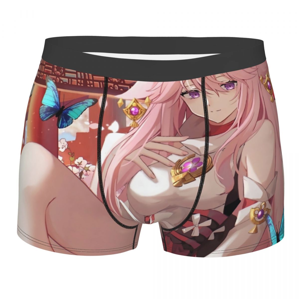 Boyshort Underwear - Męskie bokserki Genshin Impact Yae Miko