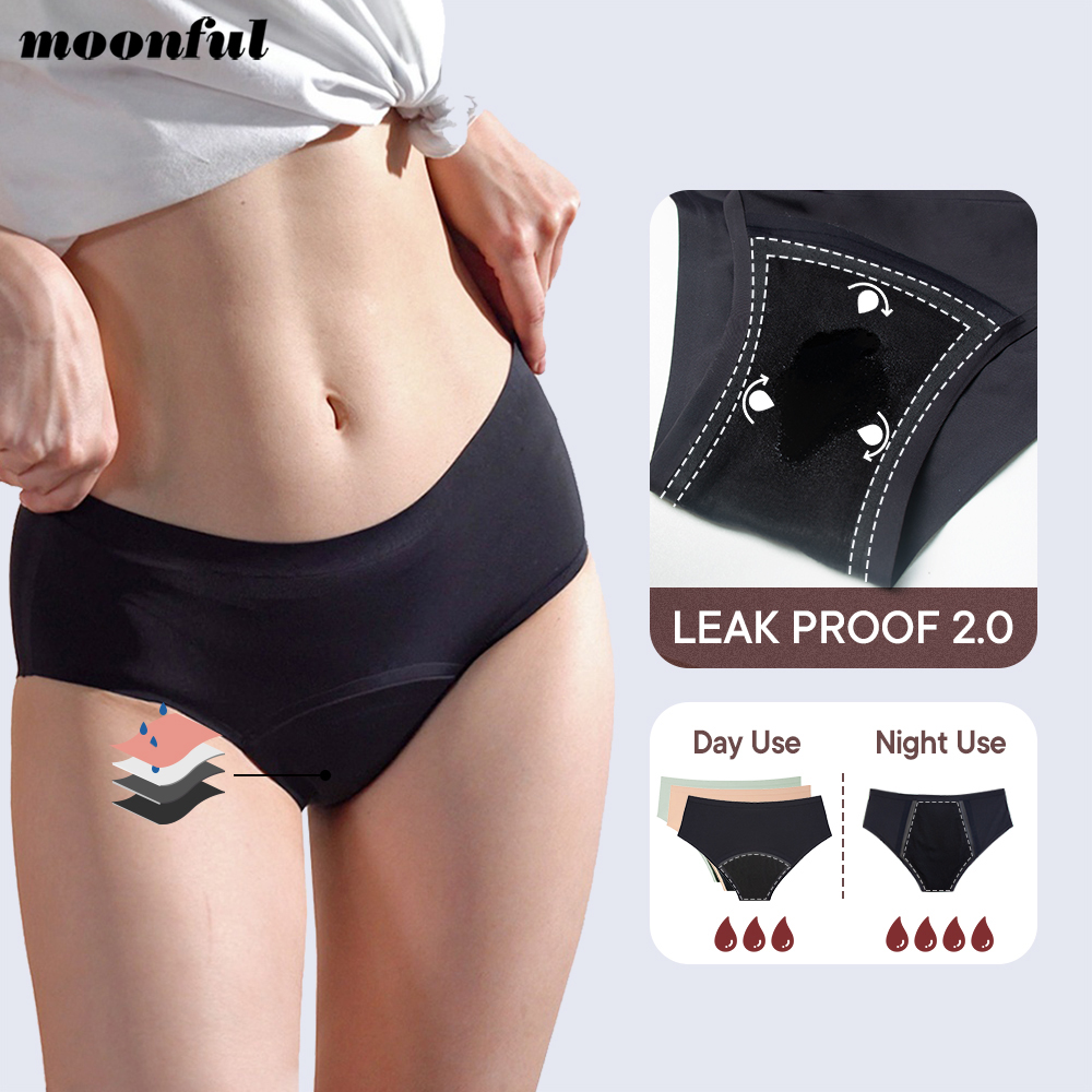 Seamless Underwear Women - Bezszwowe majtki menstruacyjne damskie na obfite