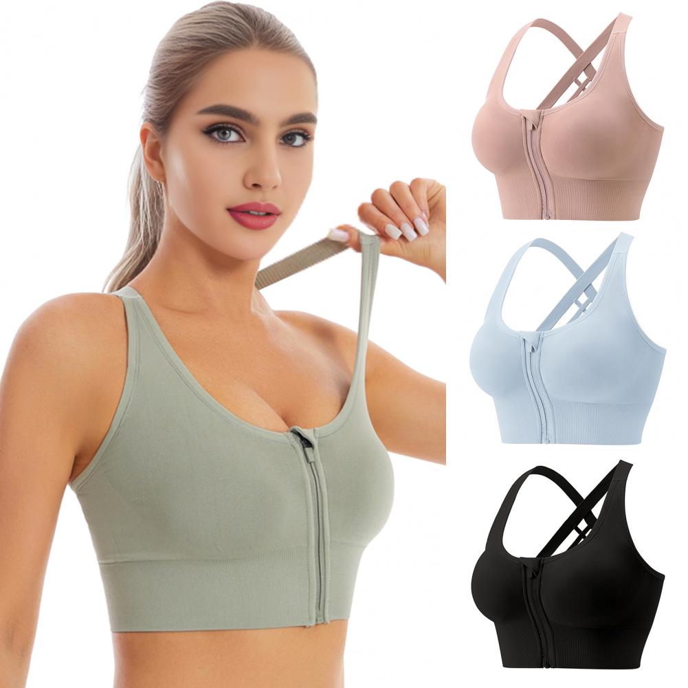 Sports Bra High Impact - Biustonosz sportowy z zamkiem błyskawicznym z