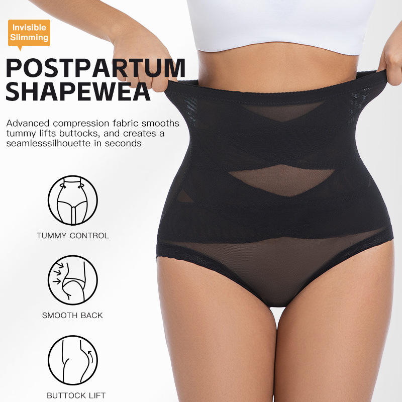 Seamless Underwear Women - Damskie szorty modelujące sylwetkę z wysokim