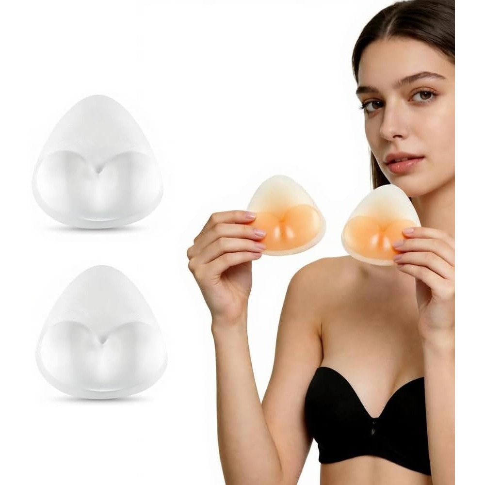 Push Up Bra Padded - Silikonowe wkładki do biustonosza, trójkątne wkładki
