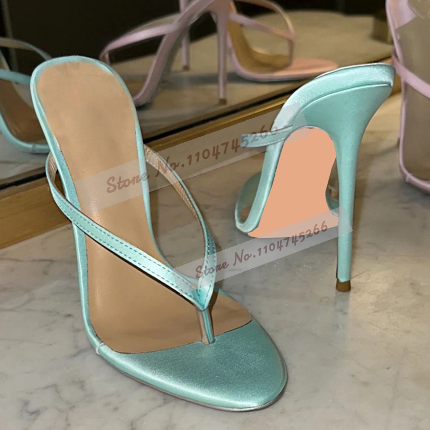 Jasnozielone satynowe klapki n – Slip Dress Satin recenzja i cena