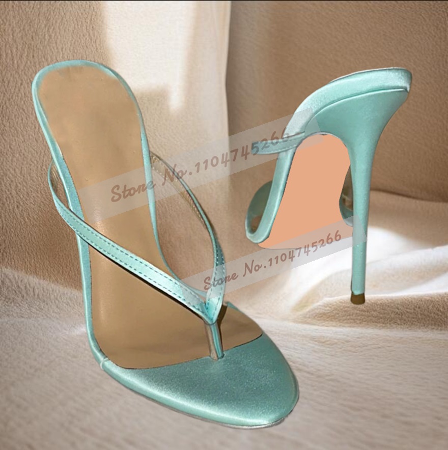 Jasnozielone satynowe klapki n – Slip Dress Satin recenzja i cena