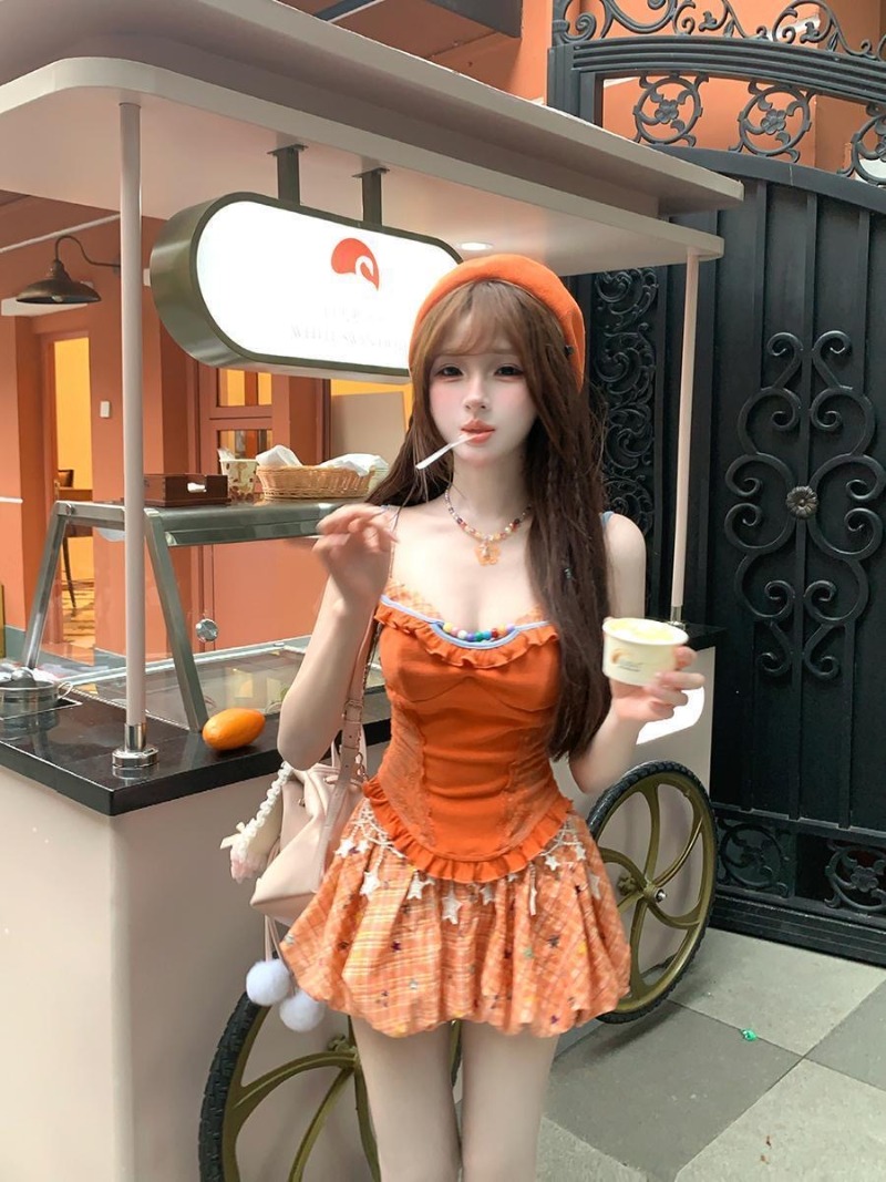 Letni Nowy Pomarańczowy Dopami – Cami Top Lace recenzja i cena