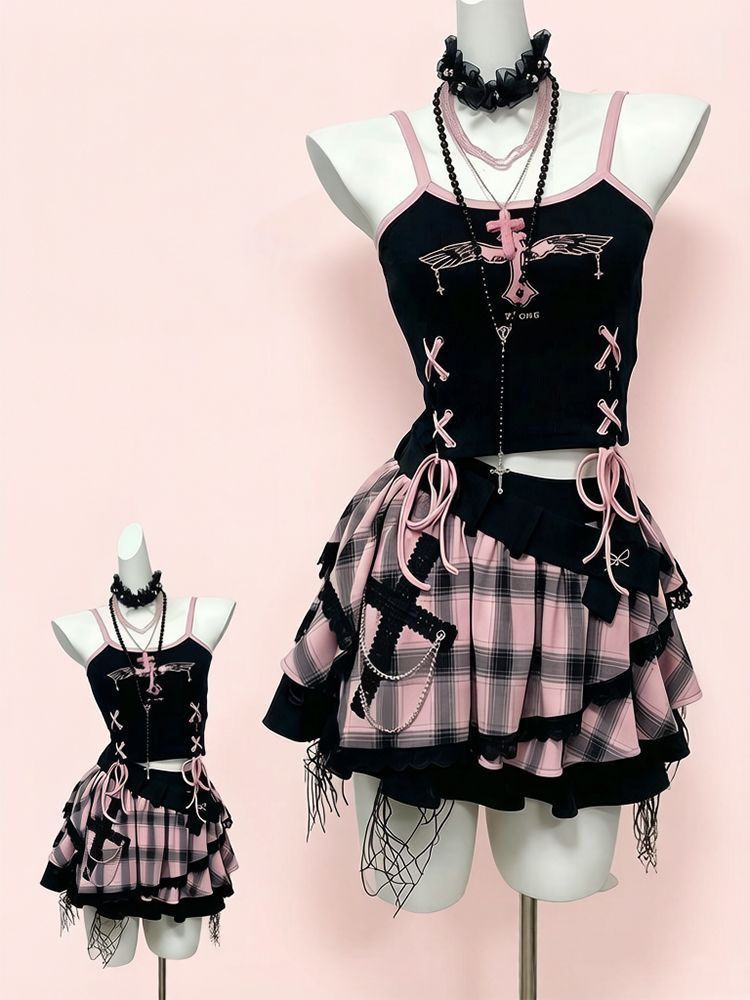 Zestaw spódnicy w stylu vintag – Cami Top Lace recenzja i cena