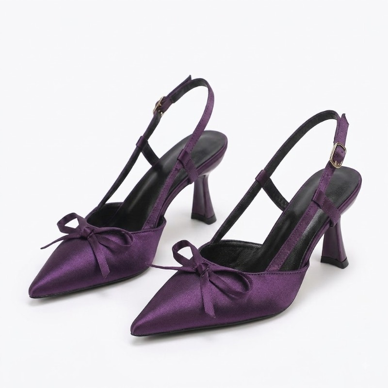 Eleganckie damskie fioletowe s – Slip Dress Satin recenzja i cena