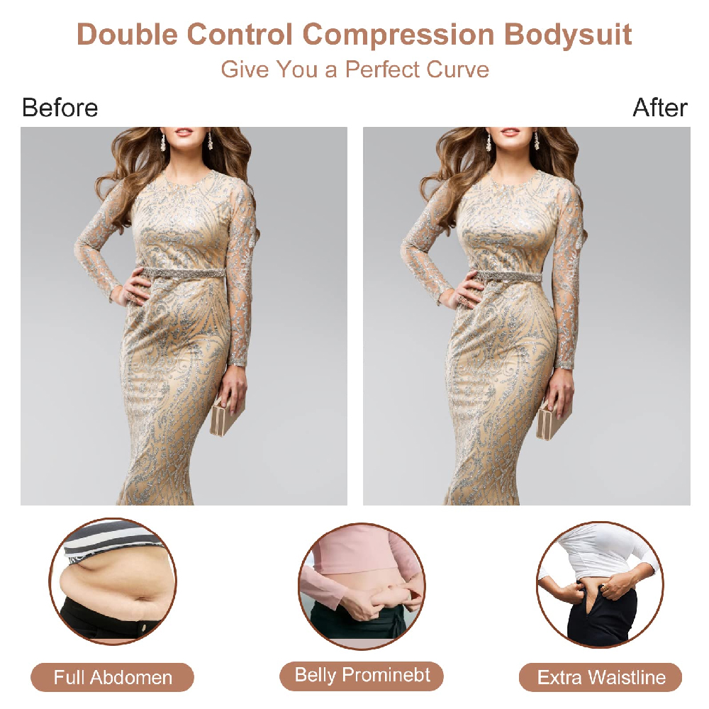 Damskie body modelujące z głęb – Shapewear Bodysuit Firm recenzja i cena