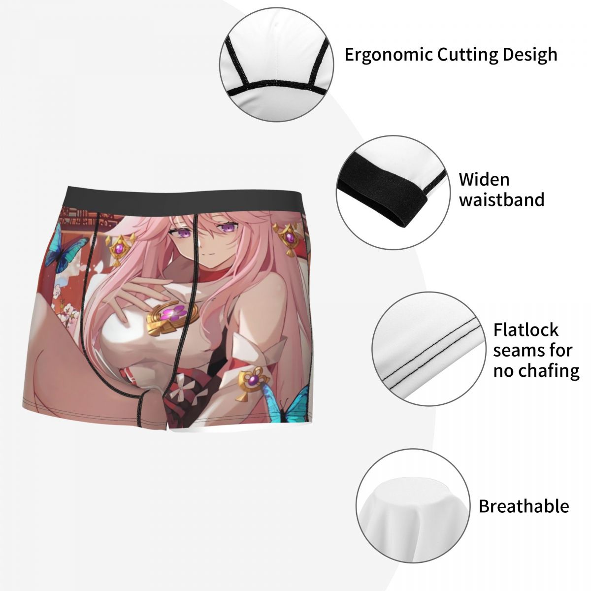 Męskie bokserki Genshin Impact – Boyshort Underwear recenzja i cena