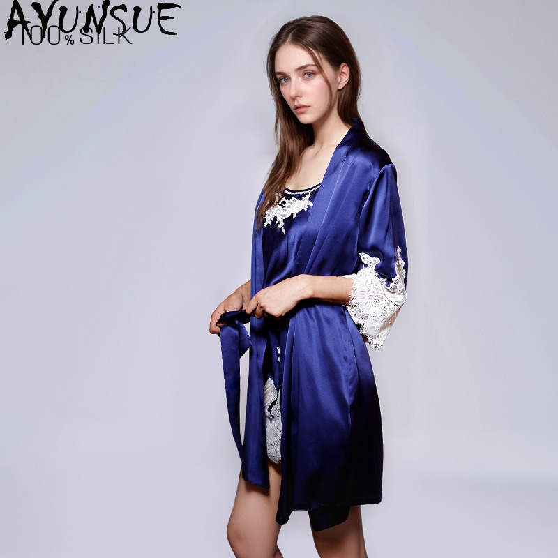 AYUNSUE 100% Jedwabna Sukienka – Robe Silk Women recenzja i cena