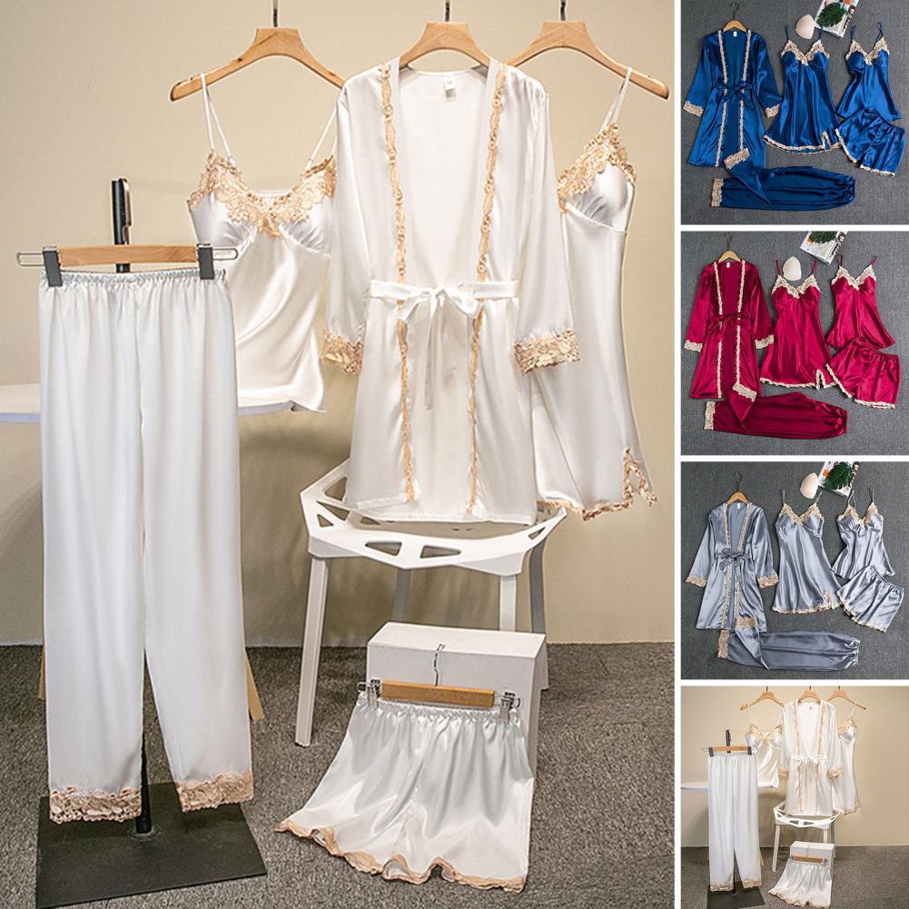 Jedwabna zestaw piżamy eleganc – Robe Silk Women recenzja i cena
