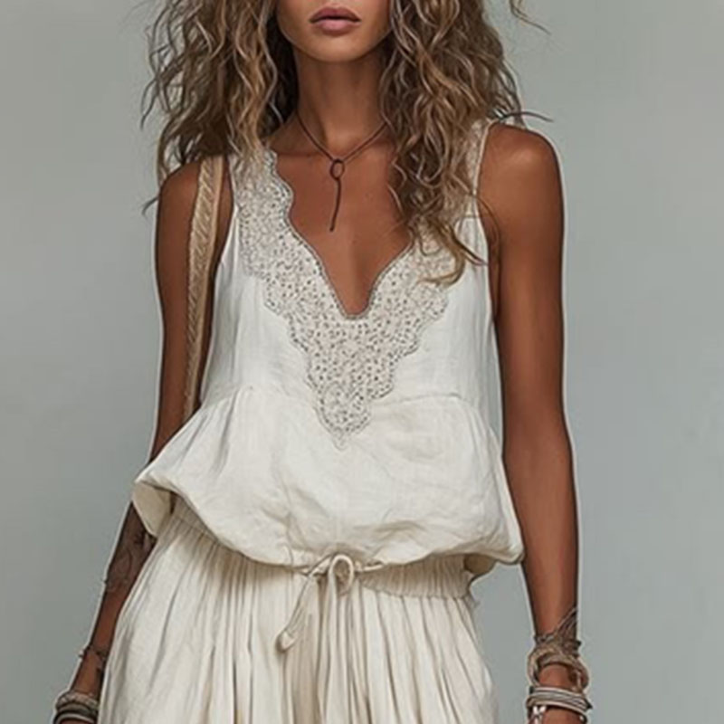 Damski Bezrękawnik z Koronką,  – Cami Top Lace recenzja i cena